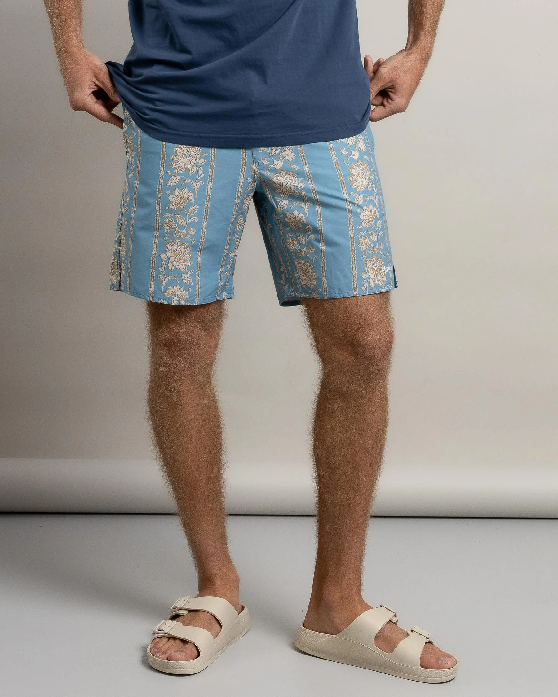 Rhythm Paisley Stripe Beach Shorts