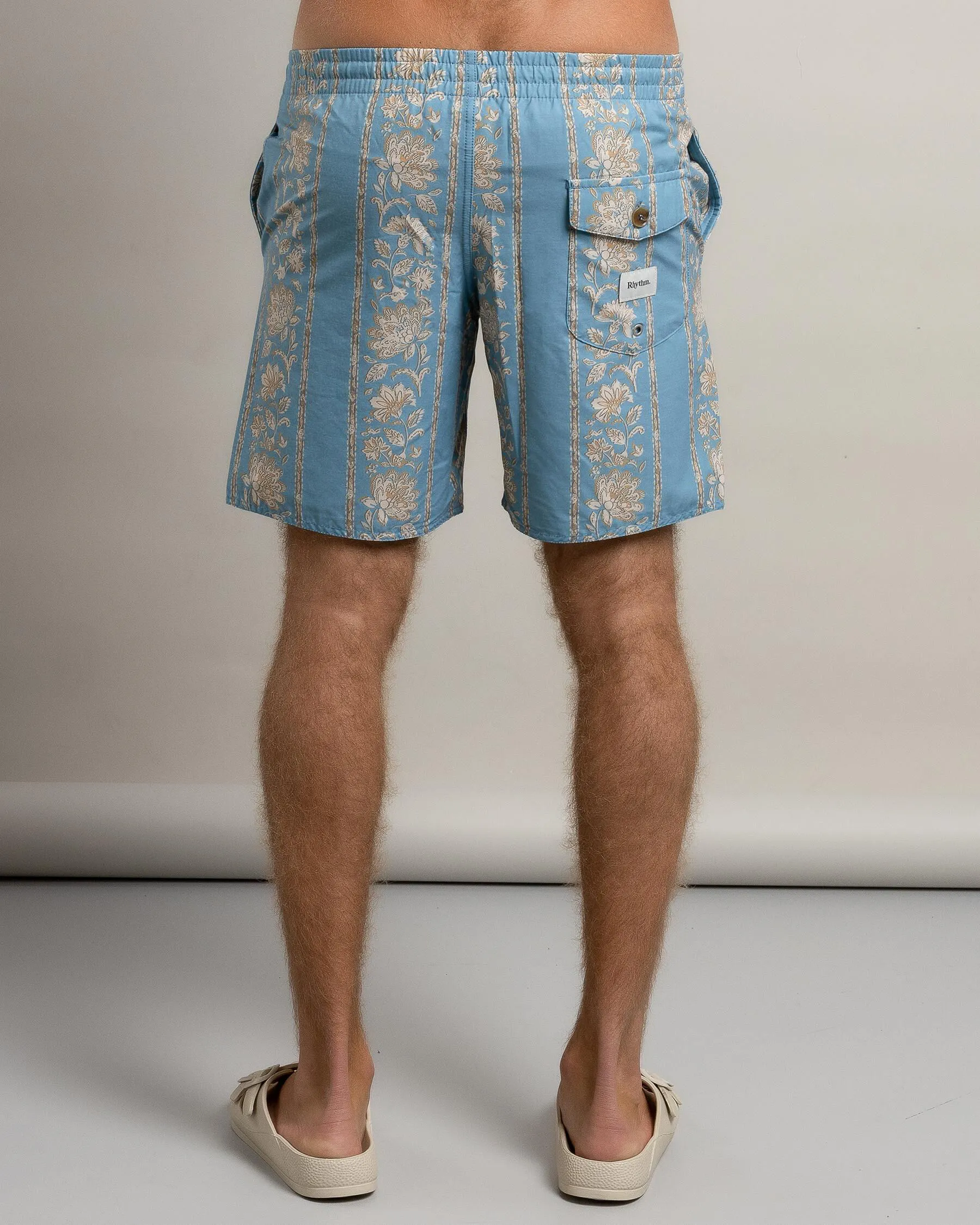 Rhythm Paisley Stripe Beach Shorts