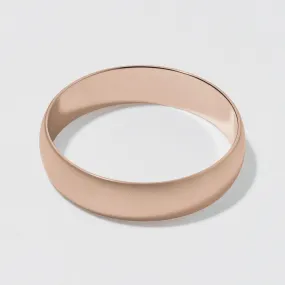 Rose Gold Classic Wedding Band - Matte 5mm