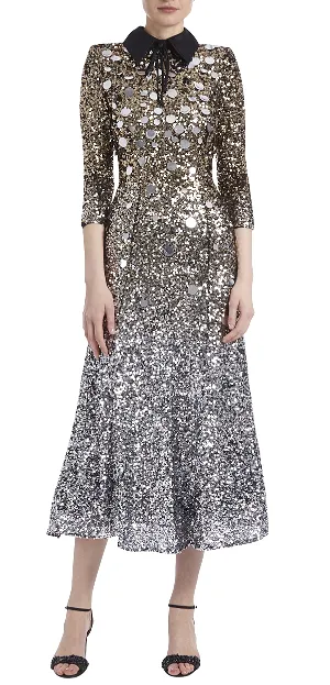 Sequin Shirtdress