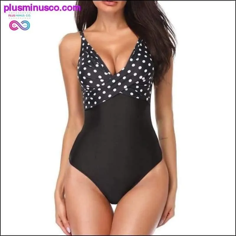 Sexy Deep V Women One Piece Plus Size Swimwear