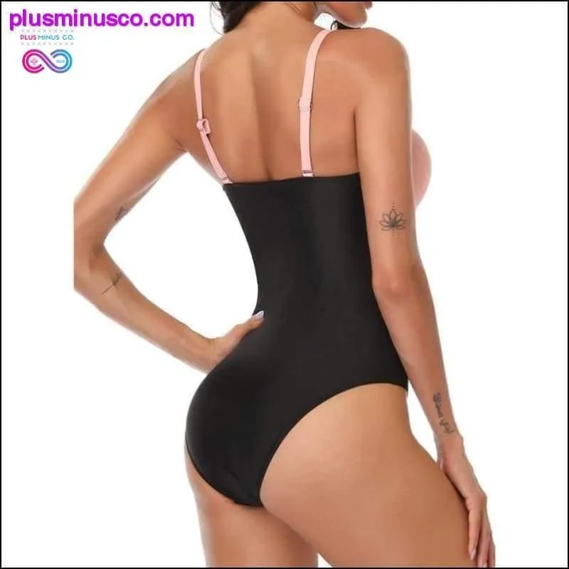 Sexy Deep V Women One Piece Plus Size Swimwear