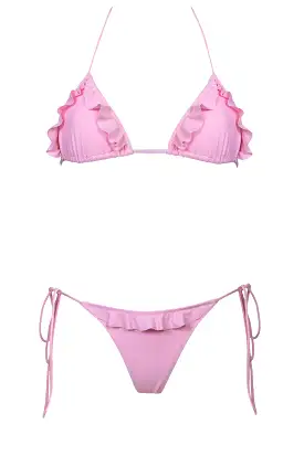 Shani Shemer - Beth Bikini Top - Baby Pink