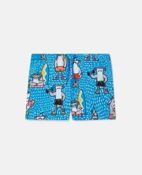 Shark Friends Swimming Trunks