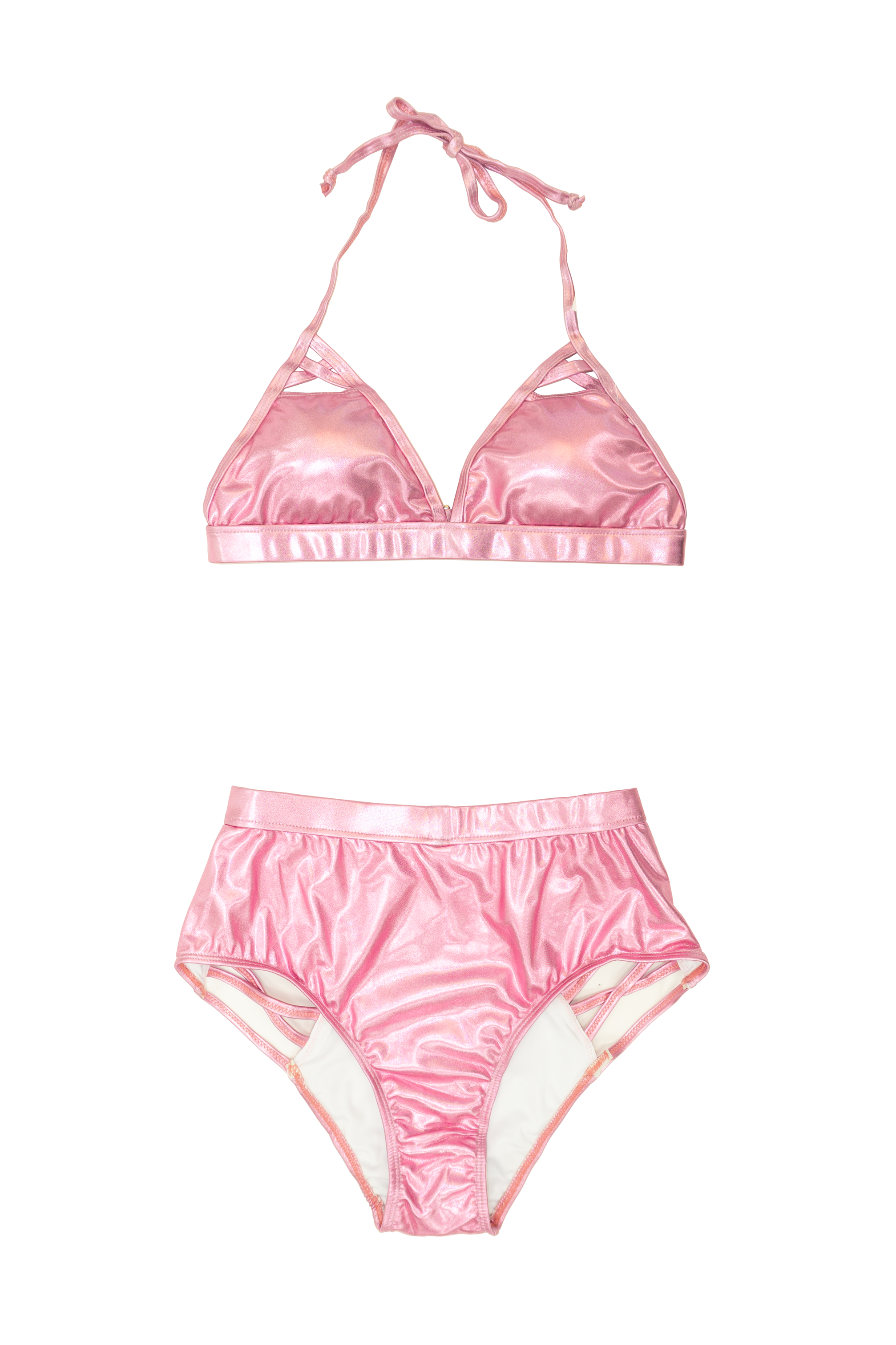 Shimmer Cut-Out Bikini Set