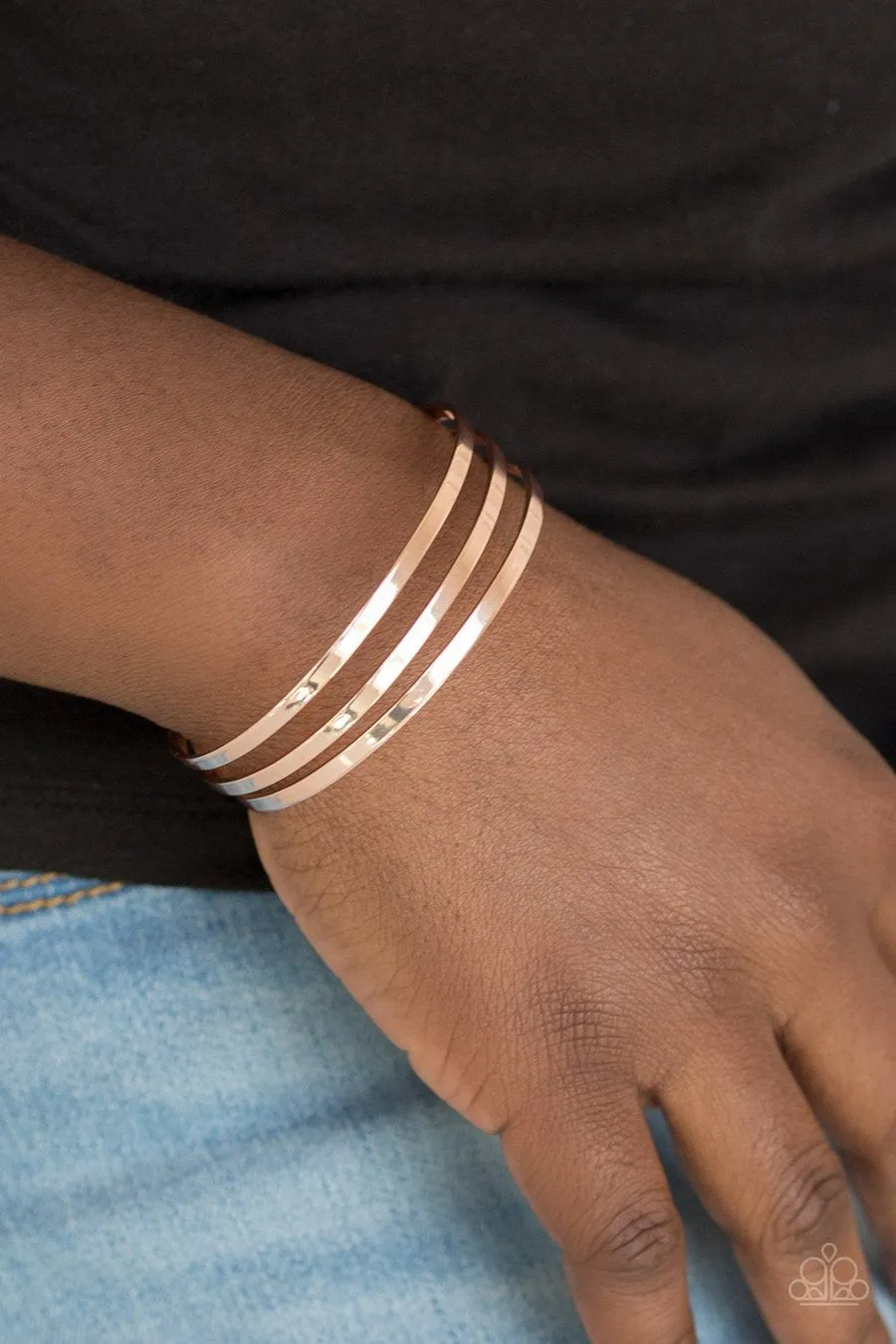 Street Sleek - rose gold - Paparazzi bracelet