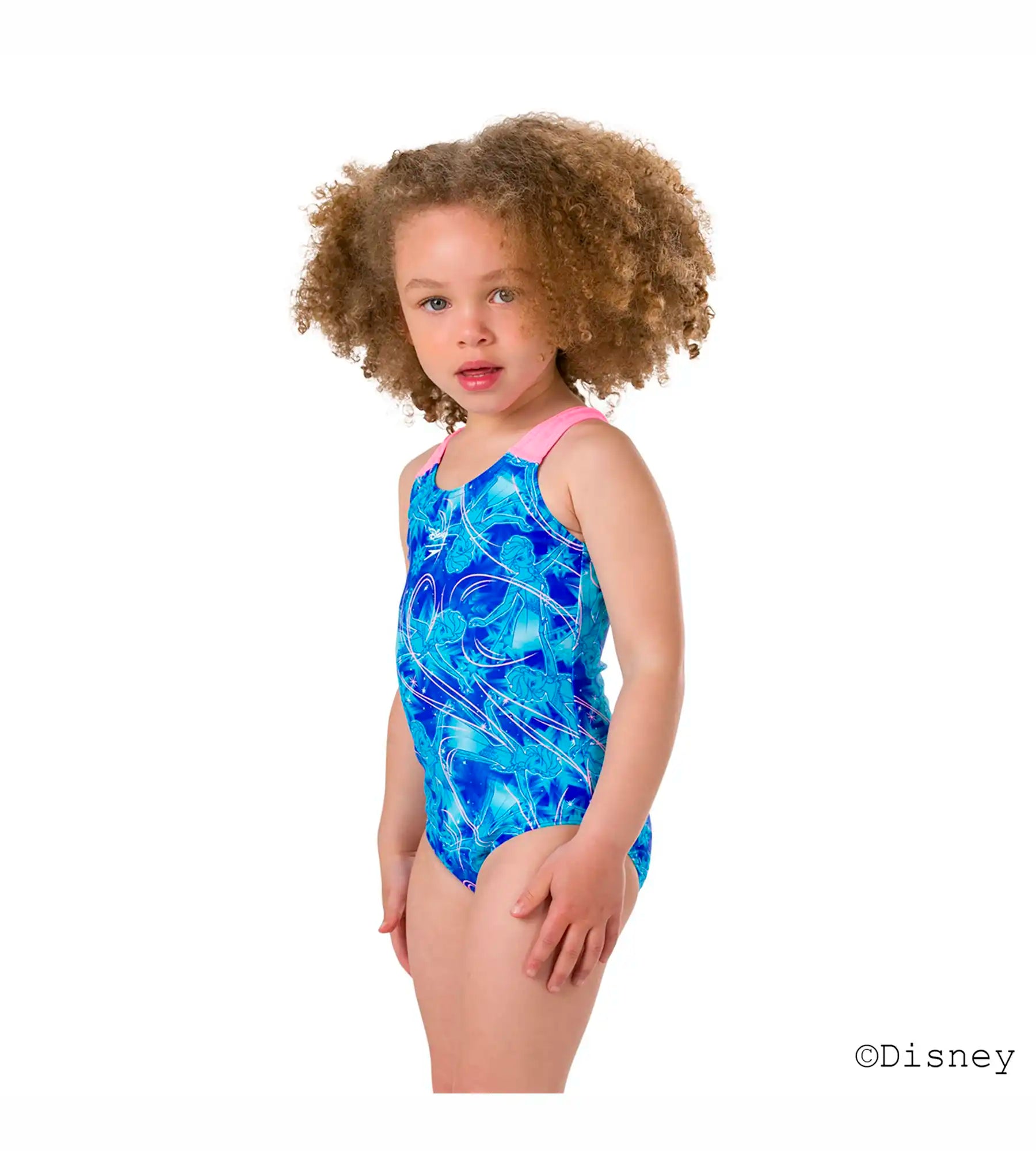 Tots Disney Frozen Allover One Piece Suit - Blue